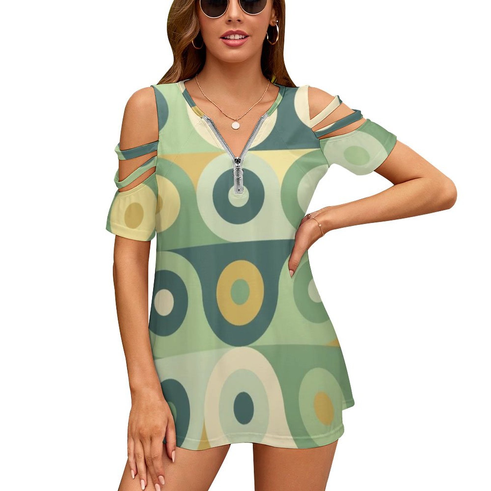 Women'S Accessories In The 70S - Groovy 70's Pattern Mujer Cremallera Varios