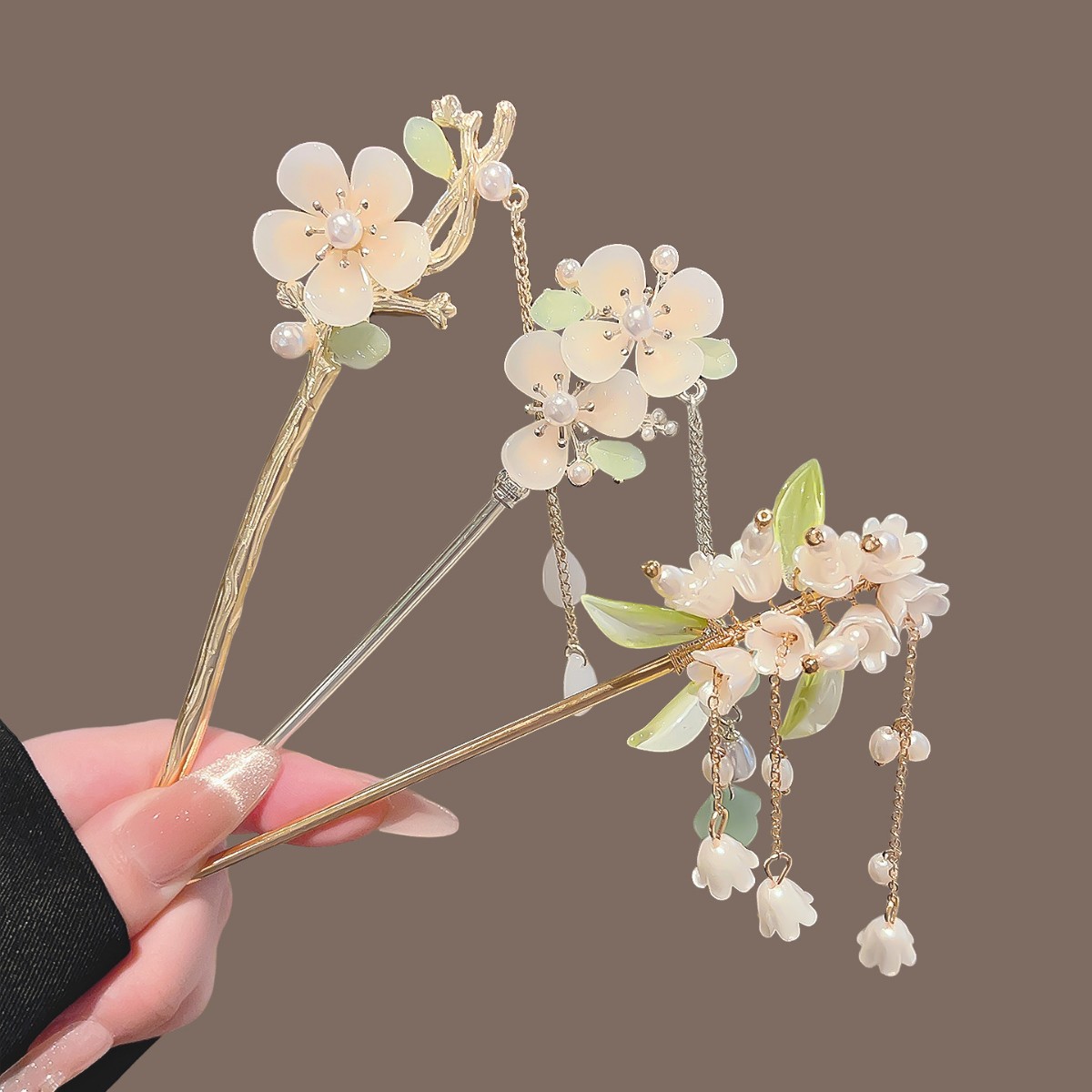 Pearl Hair Pin - Pasadores de Pelo con Borlas Estilo