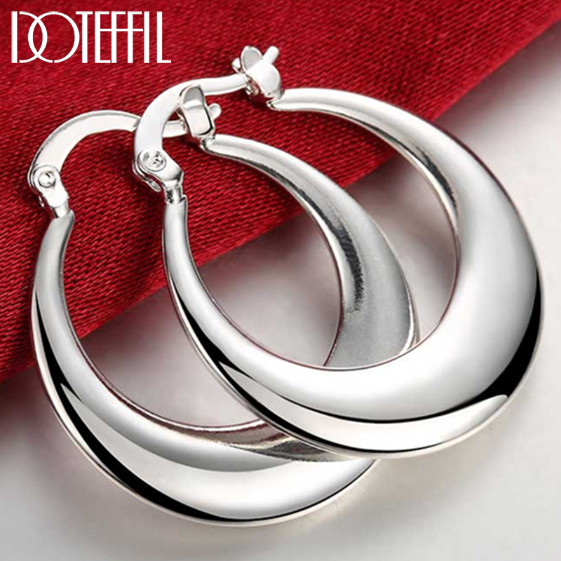 Statement Earrings Oversized - DOTEFFIL-pendientes de aro grandes con forma