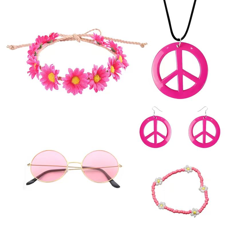 Women'S Accessories In The 70S - PESENAR Conjunto de Accesorios de Disfraz