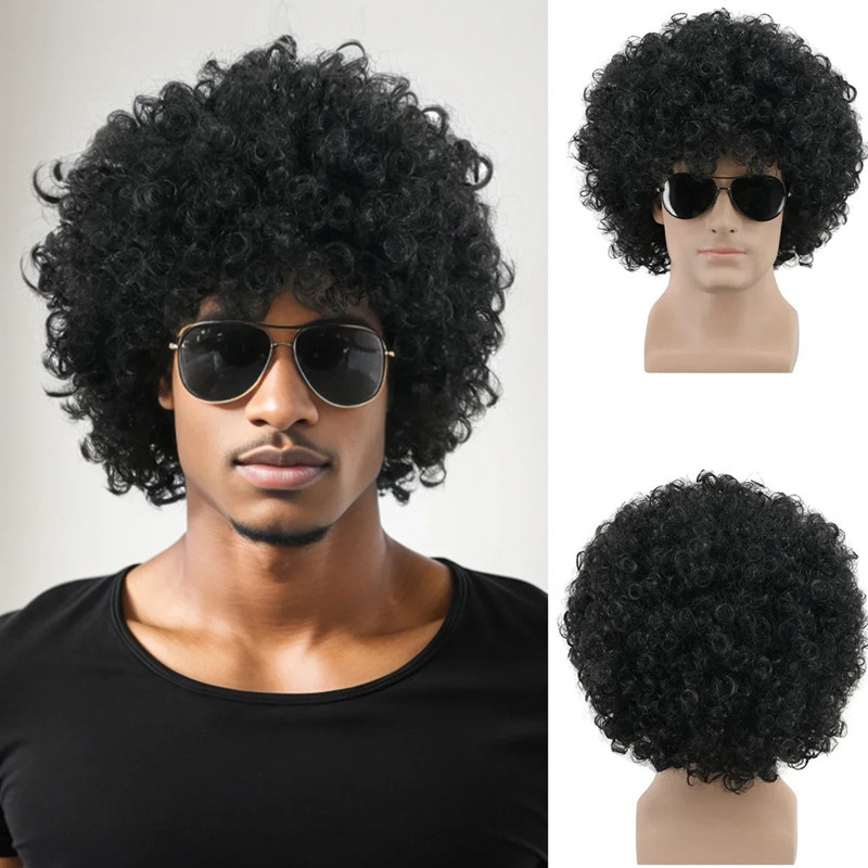 Women'S Accessories In The 70S - Peluca Afro Rizada Grande Unisex -