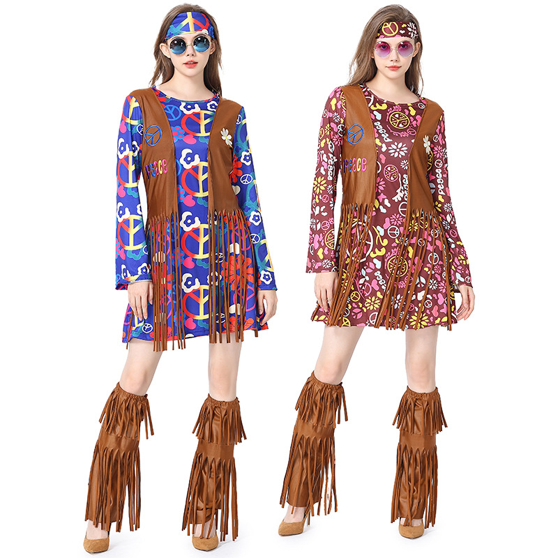 Women'S Accessories In The 70S - Vestido de discoteca de Halloween de