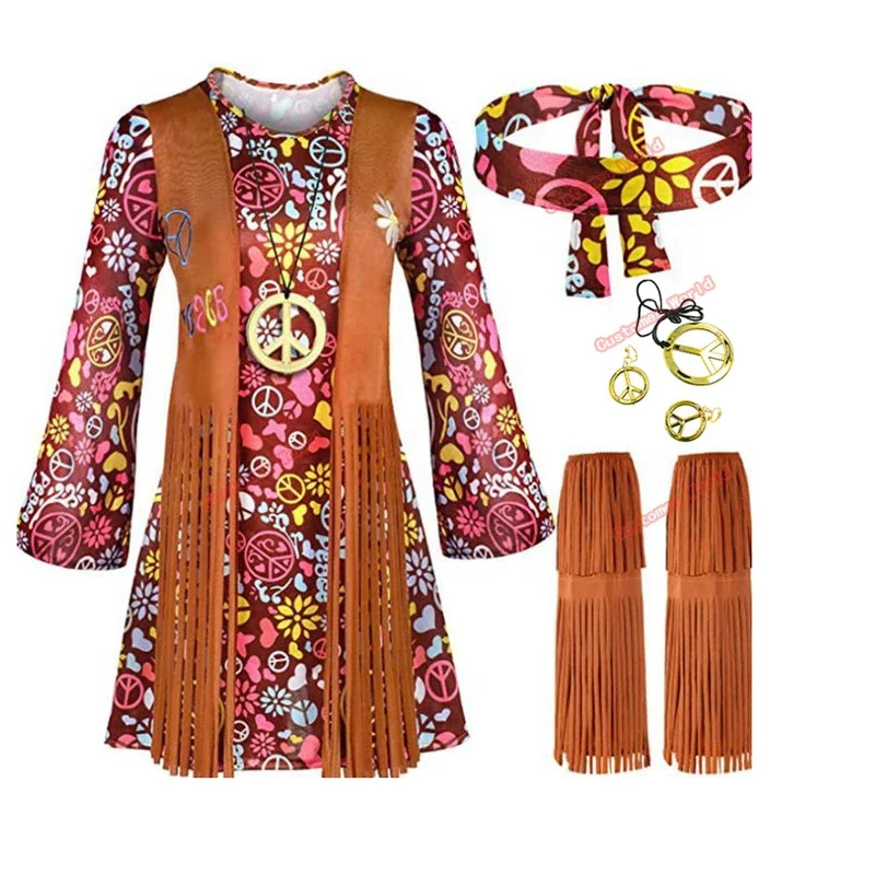 Women'S Accessories In The 70S - 2026 Peace Love mujeres fiesta 60S