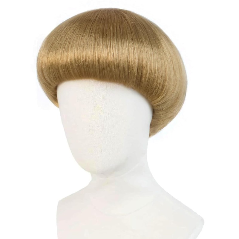 Women'S Accessories In The 70S - Peluca corta rubia estilo bowl cut,