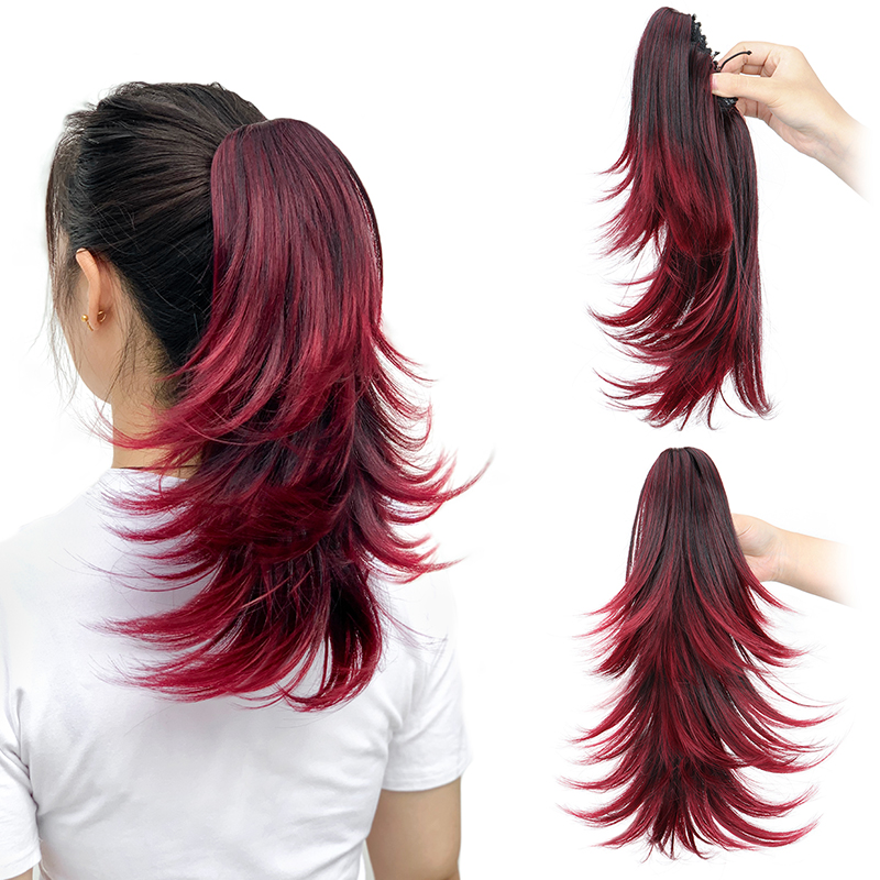 Hair Claw Clip Set - Extensión de cabello de cola de