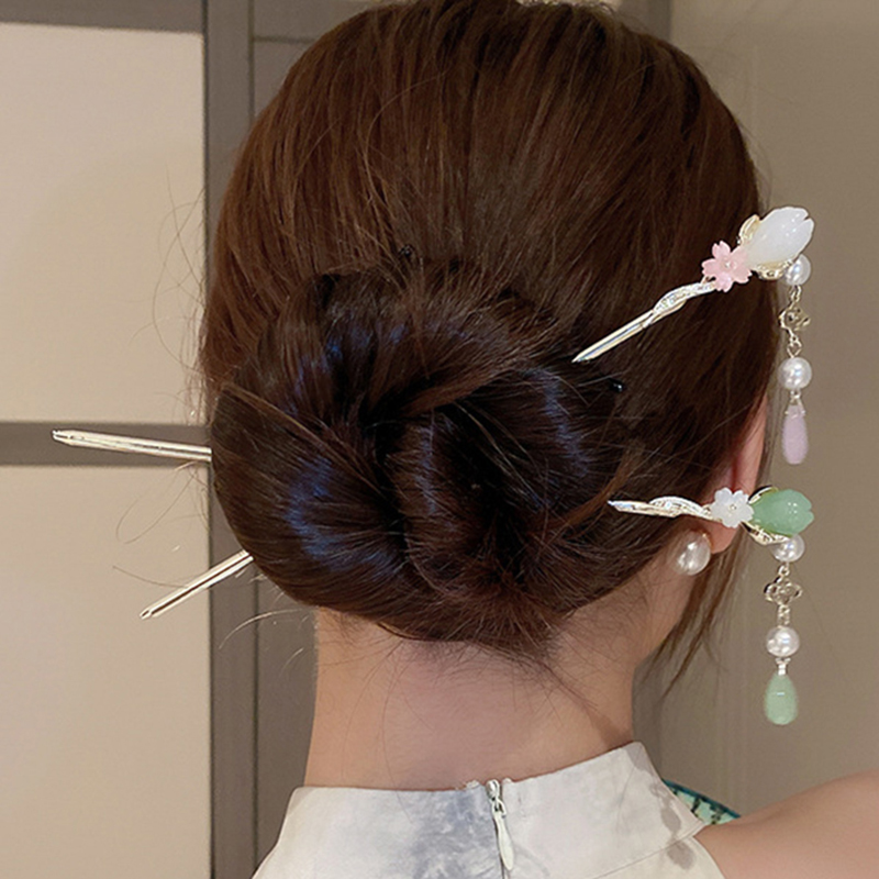 Pearl Hair Pin - Horquilla Vintage con Perlas y Borlas