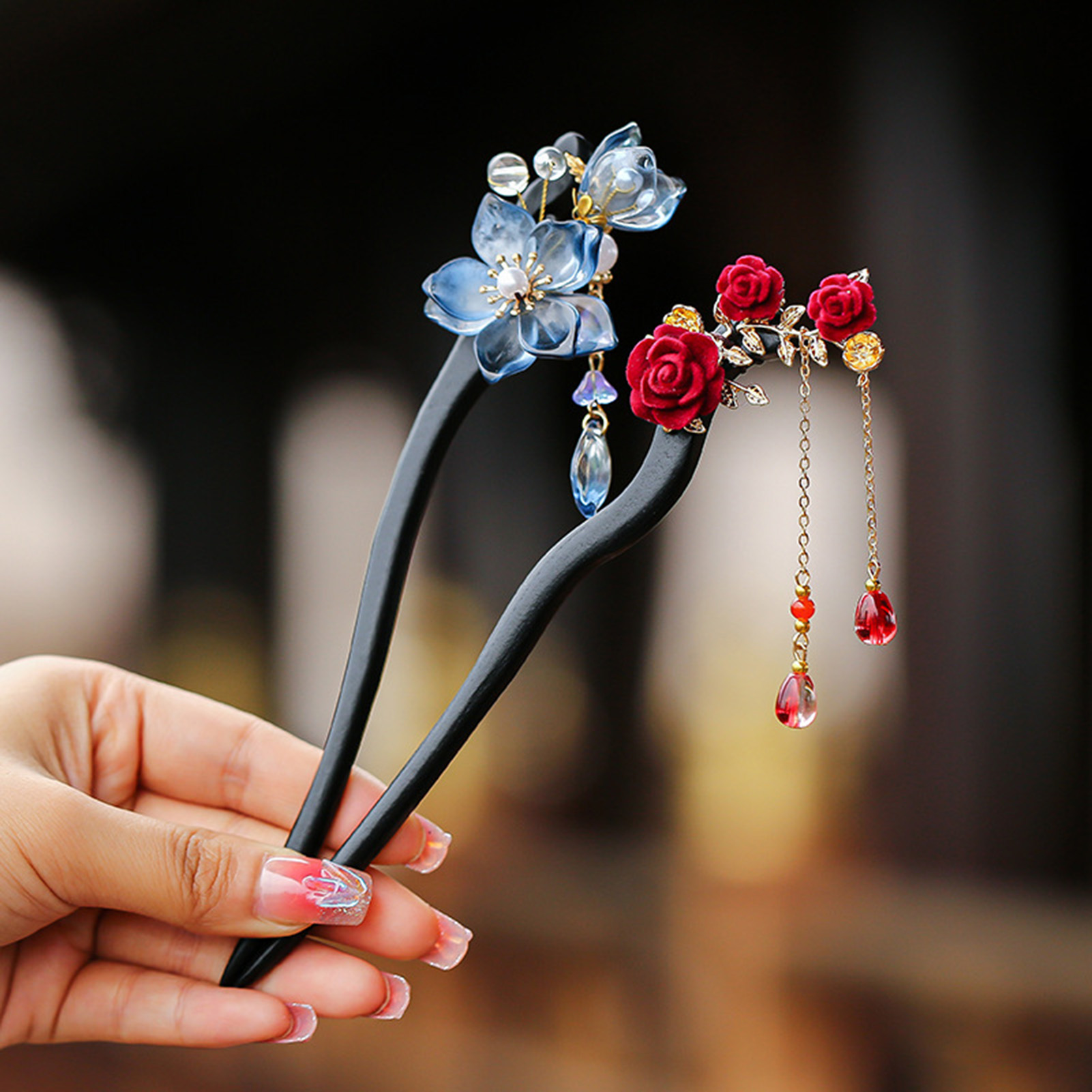 Pearl Hair Pin - Horquilla de pelo estilo chino con