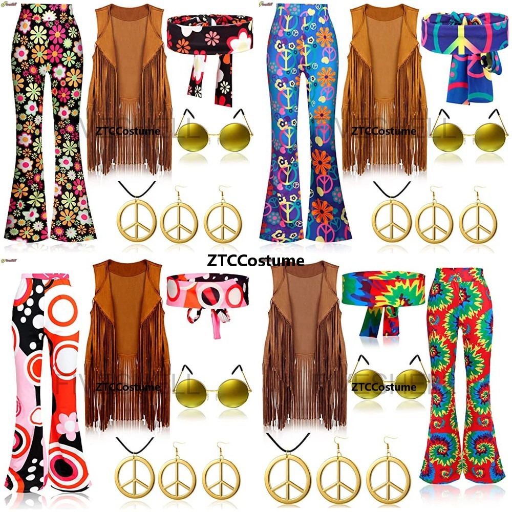 Women'S Accessories In The 70S - Disfraz Hippie para Mujer, Estilo Años