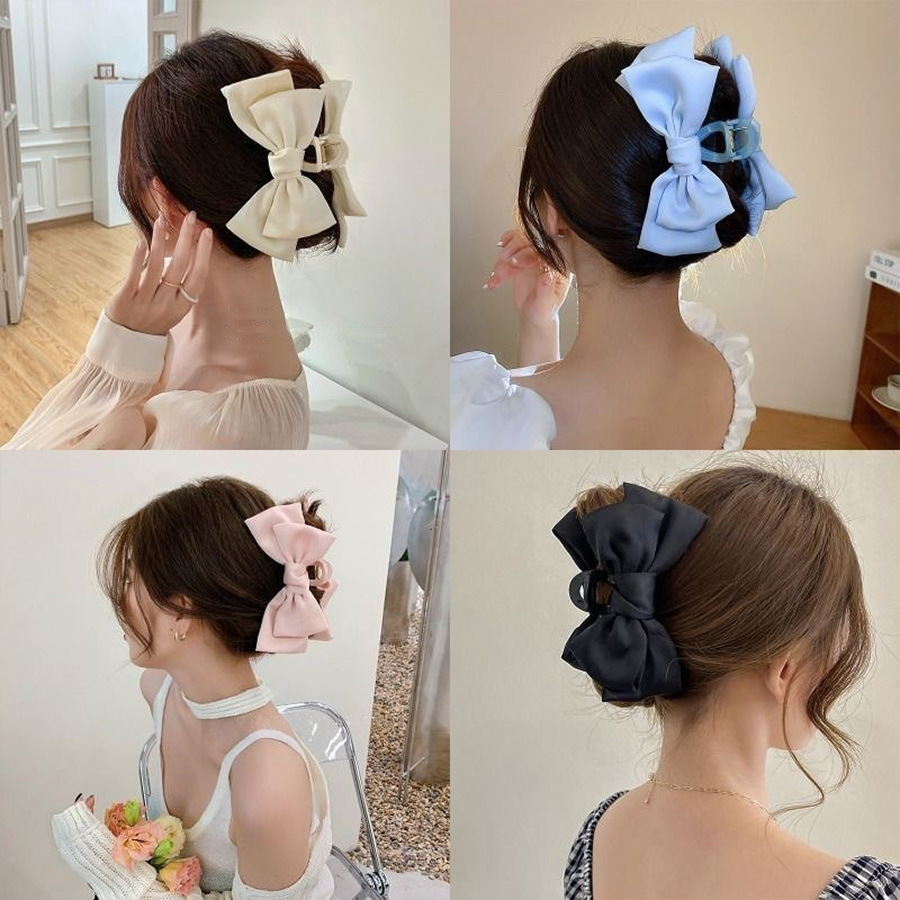 Hair Claw Clip Set - Pinzas de Pelo Grandes con Lazo,