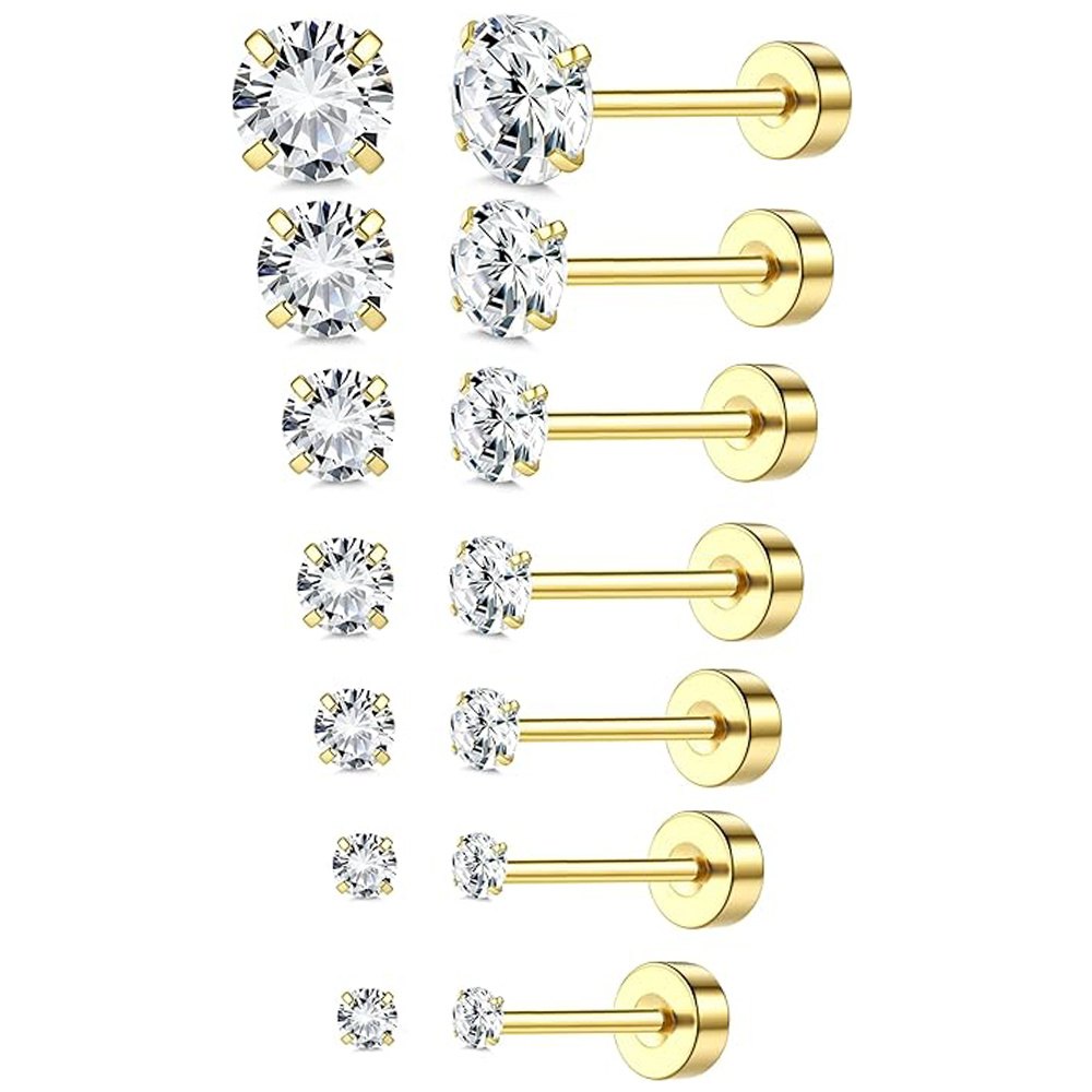 Statement Earrings Oversized - 1 o 6 pendientes de acero