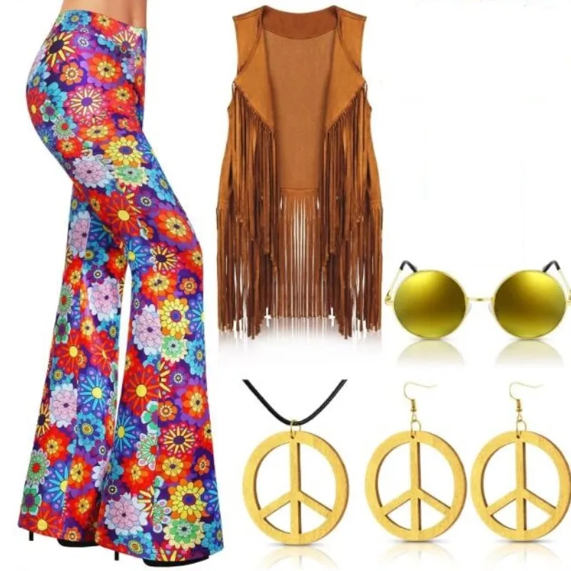 Women'S Accessories In The 70S - Conjunto de disfraz Hippie de los