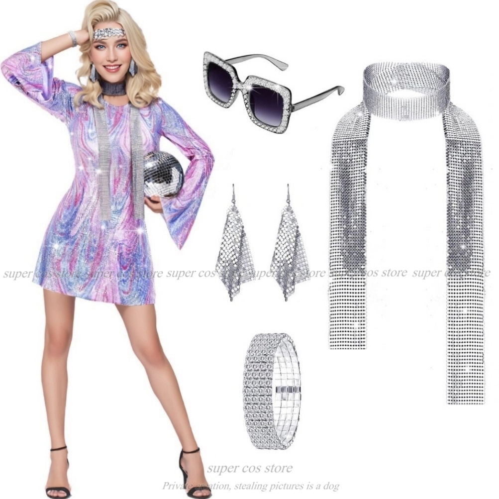 Women'S Accessories In The 70S - Traje y accesorios de disfraz de