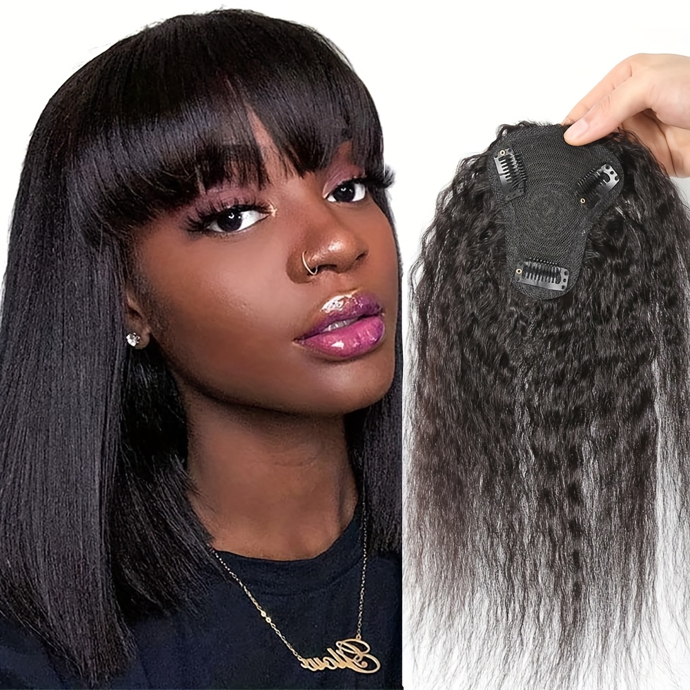 Women Accessories On Sale - Pelo liso rizado con flequillo, pieza