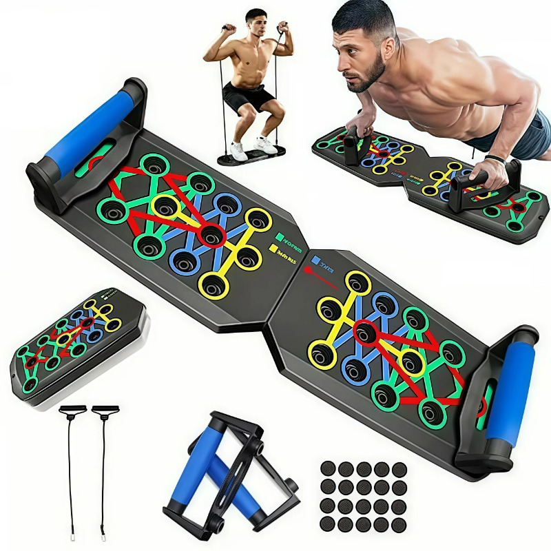 Women'S Exercise Accessories - Tabla de flexiones plegable con bandas