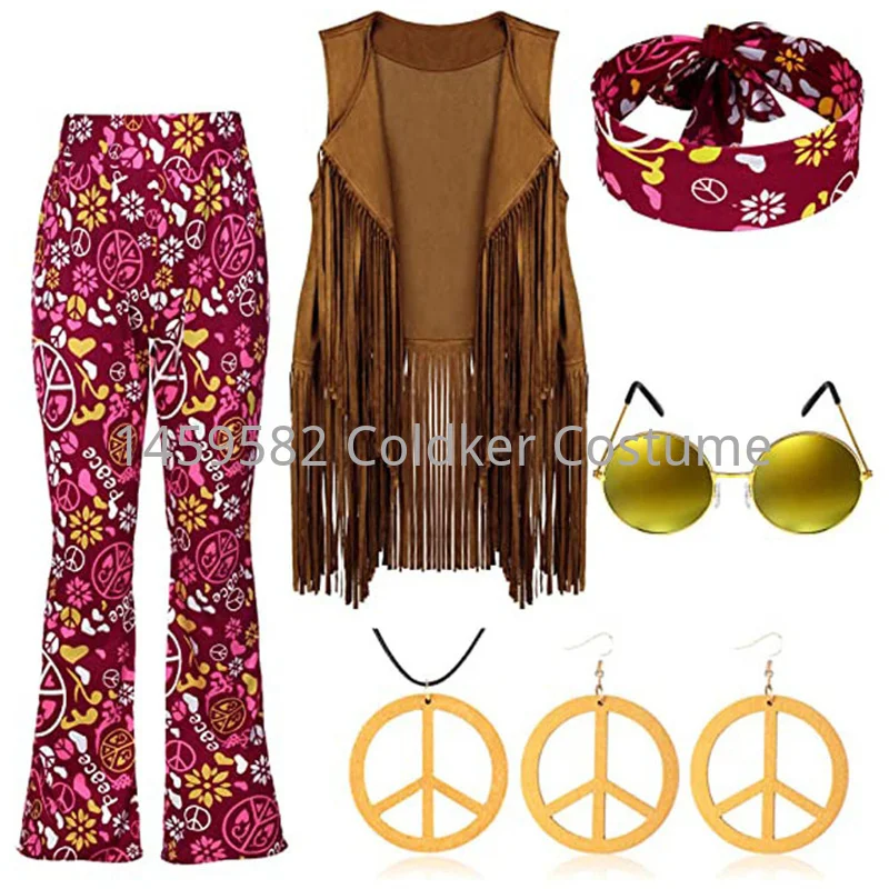 Disfraz Hippie para mujer, fie - Women'S Accessories In The 70S reseña y precio