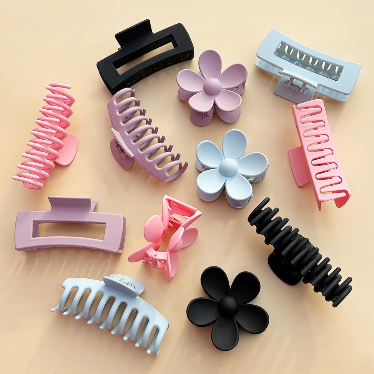 Juego de 12 Pinzas para el Cab - Hair Claw Clip Set reseña y precio