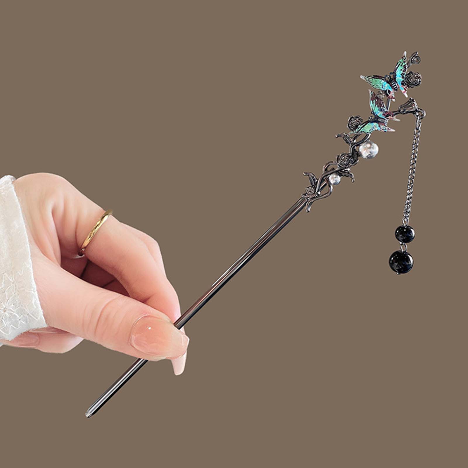 Horquilla clásica de metal con - Pearl Hair Pin reseña y precio