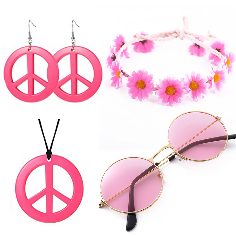 Disfraz de los años 60 y 70 pa - Women'S Accessories In The 70S reseña y precio