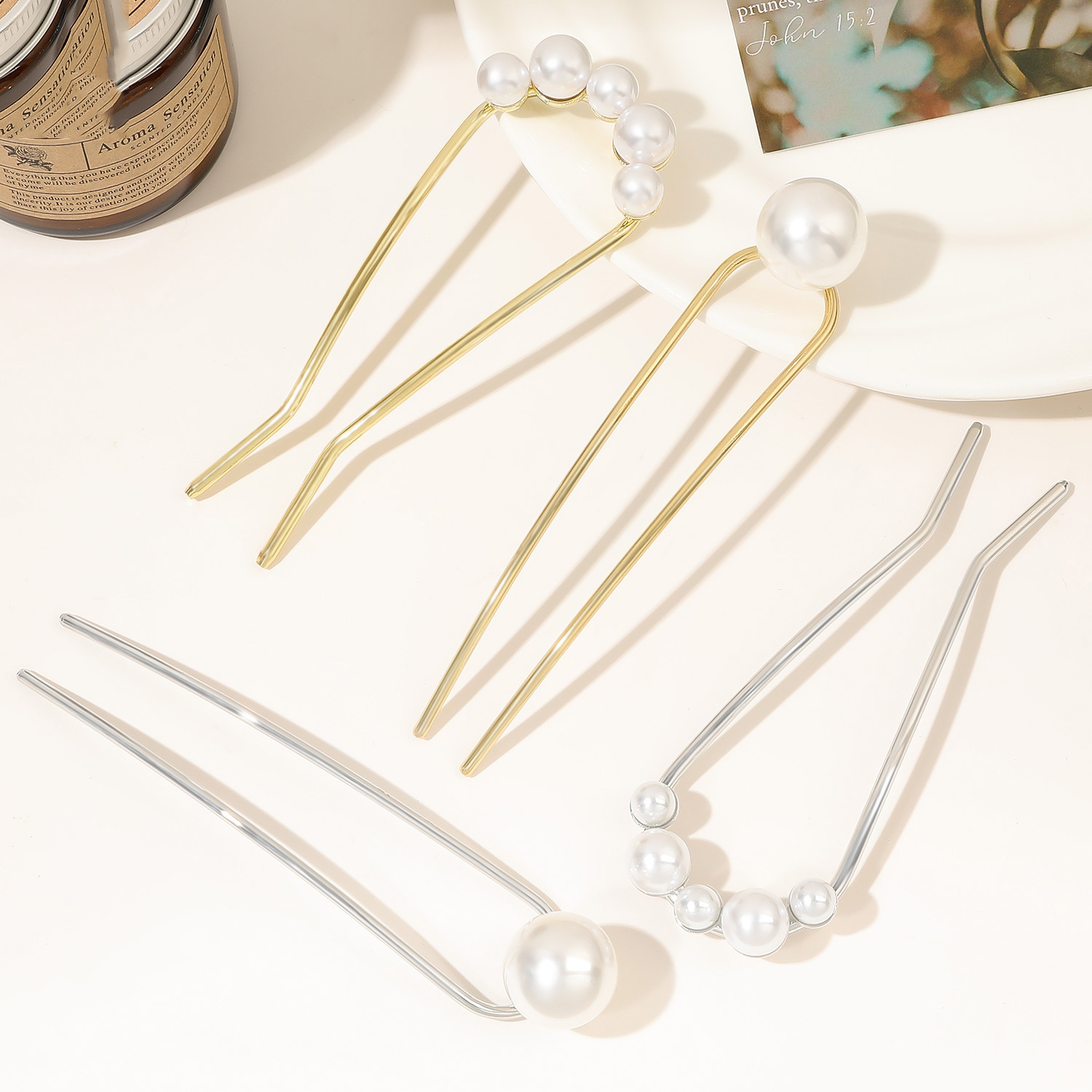 Nueva Horquilla Metálica Vinta - Pearl Hair Pin reseña y precio