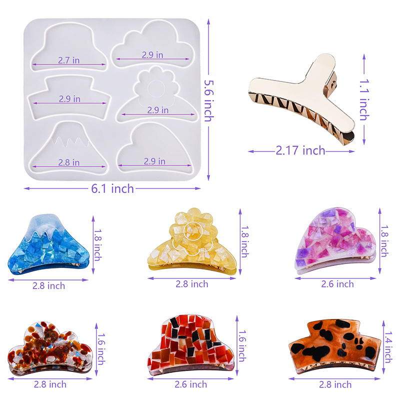 Pinzas de silicona para el pel - Hair Claw Clip Set reseña y precio