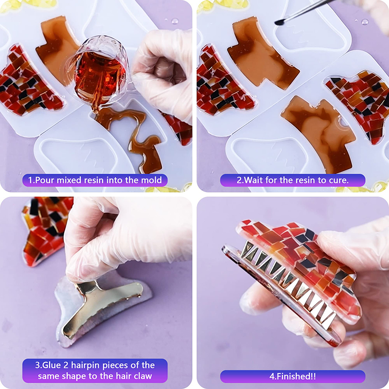 Pinzas de silicona para el pel - Hair Claw Clip Set reseña y precio