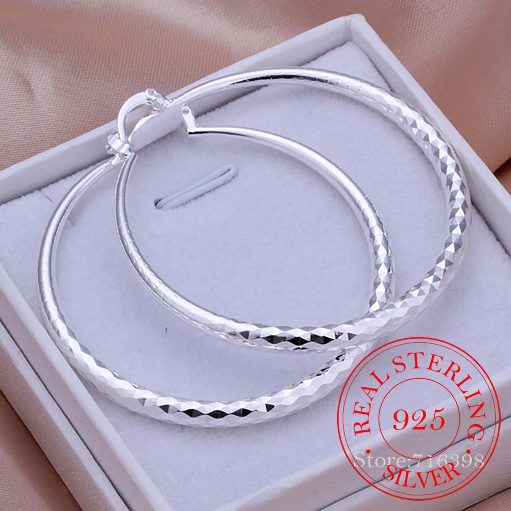 Pendientes redondos de Plata d - Statement Earrings Oversized reseña y precio
