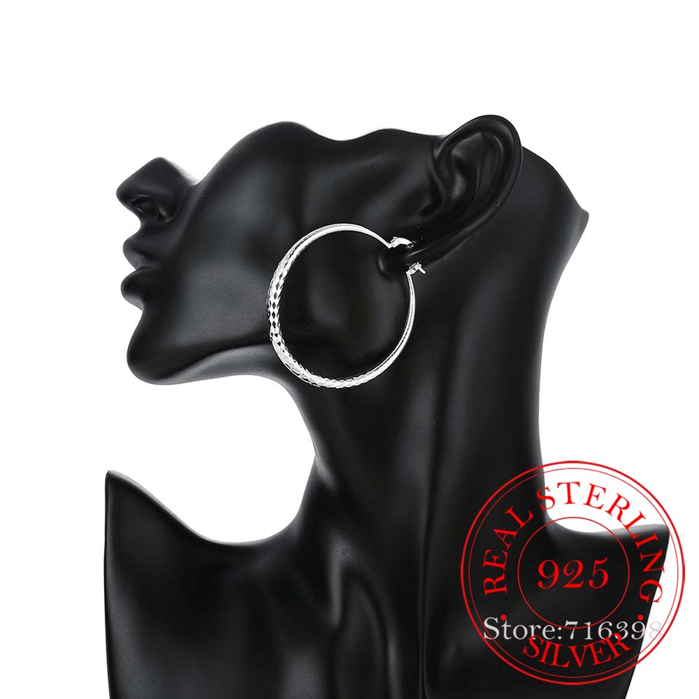 Pendientes redondos de Plata d - Statement Earrings Oversized reseña y precio