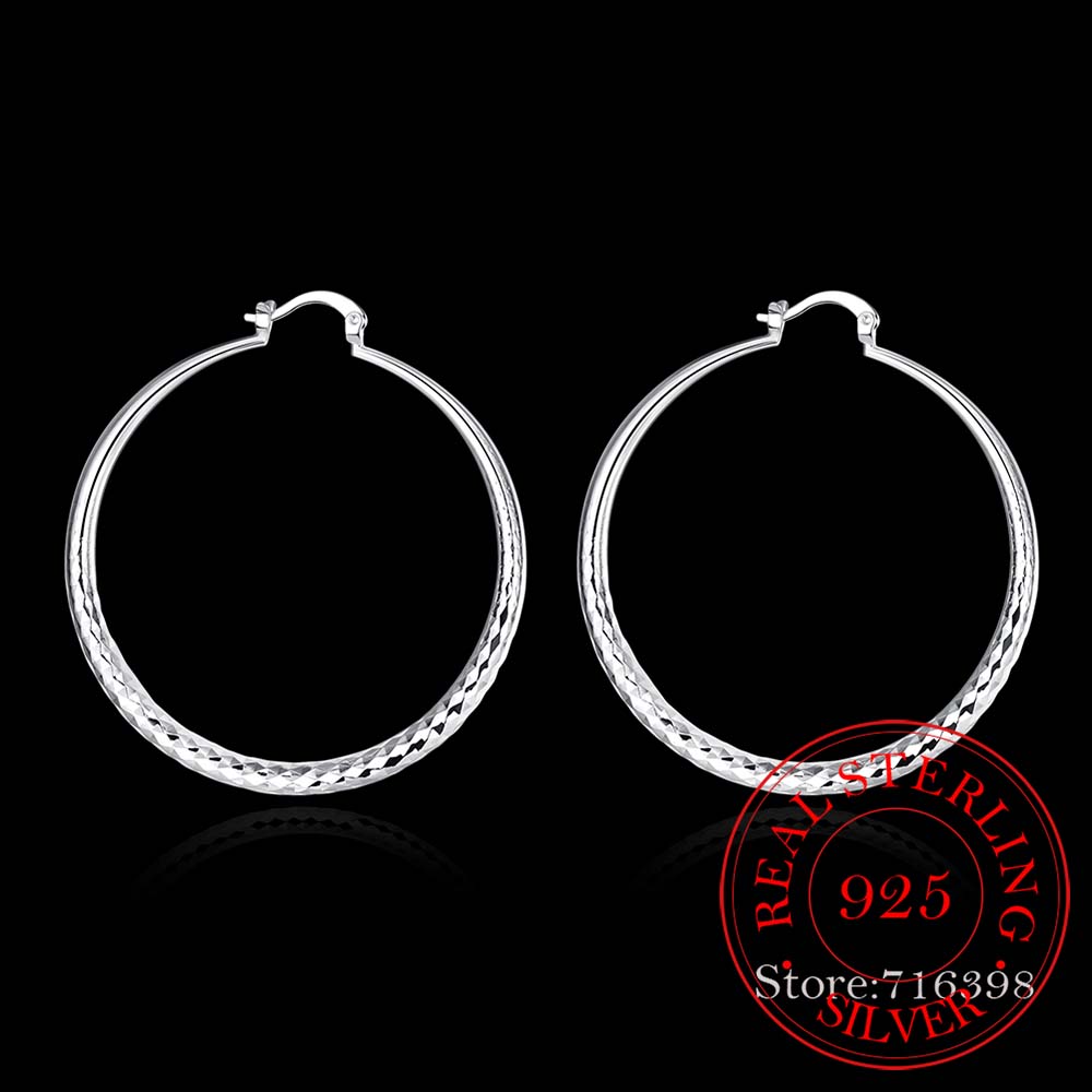 Pendientes redondos de Plata d - Statement Earrings Oversized reseña y precio