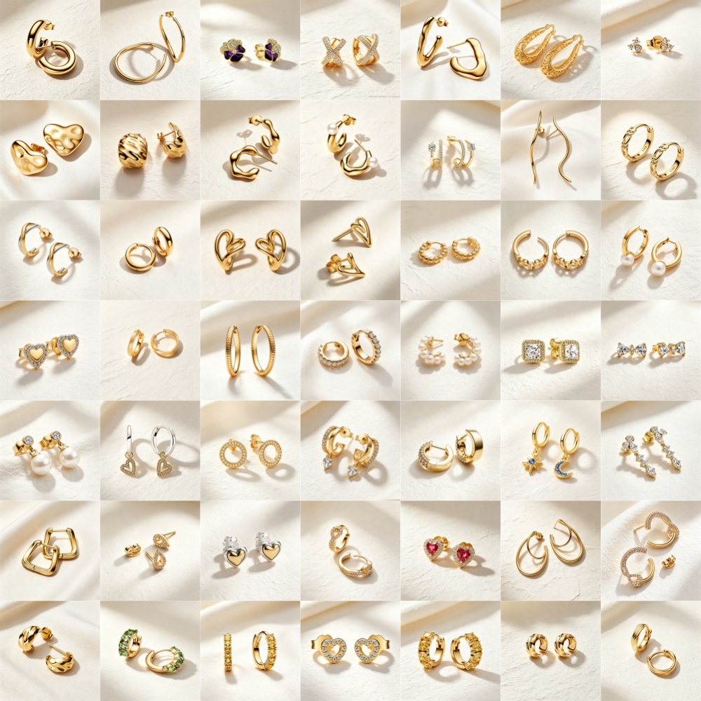 Pendientes de Plata de Ley 925 - Statement Earrings Oversized reseña y precio